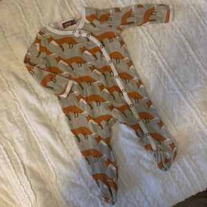 Unisex Milkbarn Bamboo Snap Footed Romper/Sleeper- Size 3-6 Months